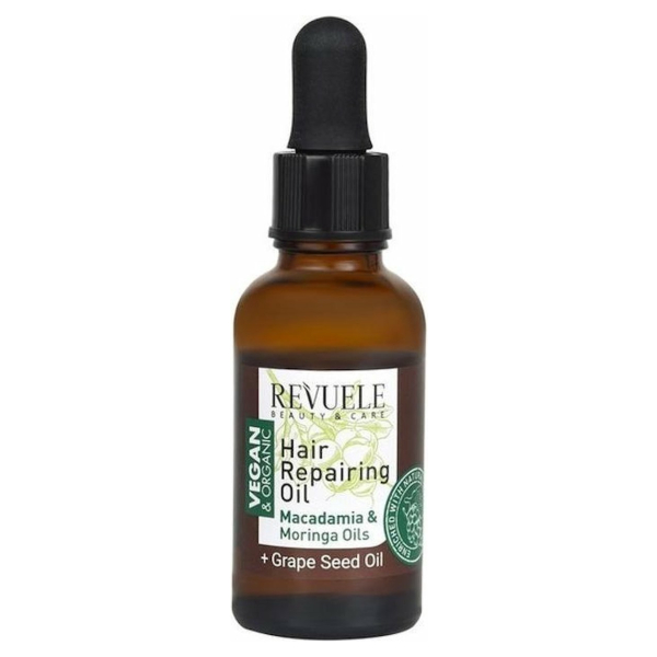 Revuele Vegan & Organic Hair Repairing Oil Macadamia & Moringa Oil 30ml.