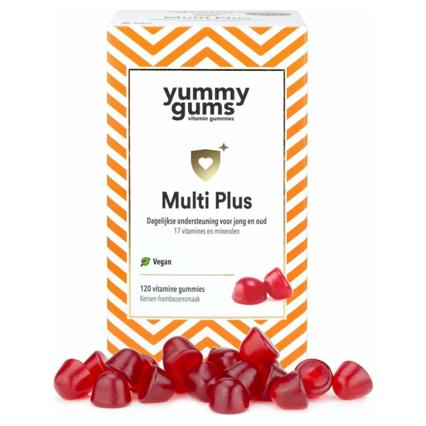 Yummygums - multivitamine gummies - vegan - 800% B12, D3 - 17 vitamines - volwassenen & kinderen
