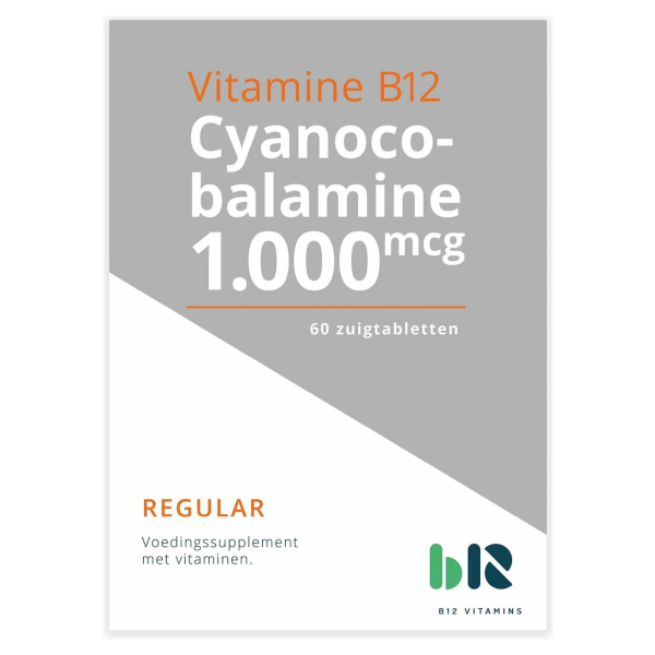 B12 Vitamins - Cyanocobalamine 1.000 - 60 tabletten - zwarte bessen - Cyano - vegan - voedingssupplement