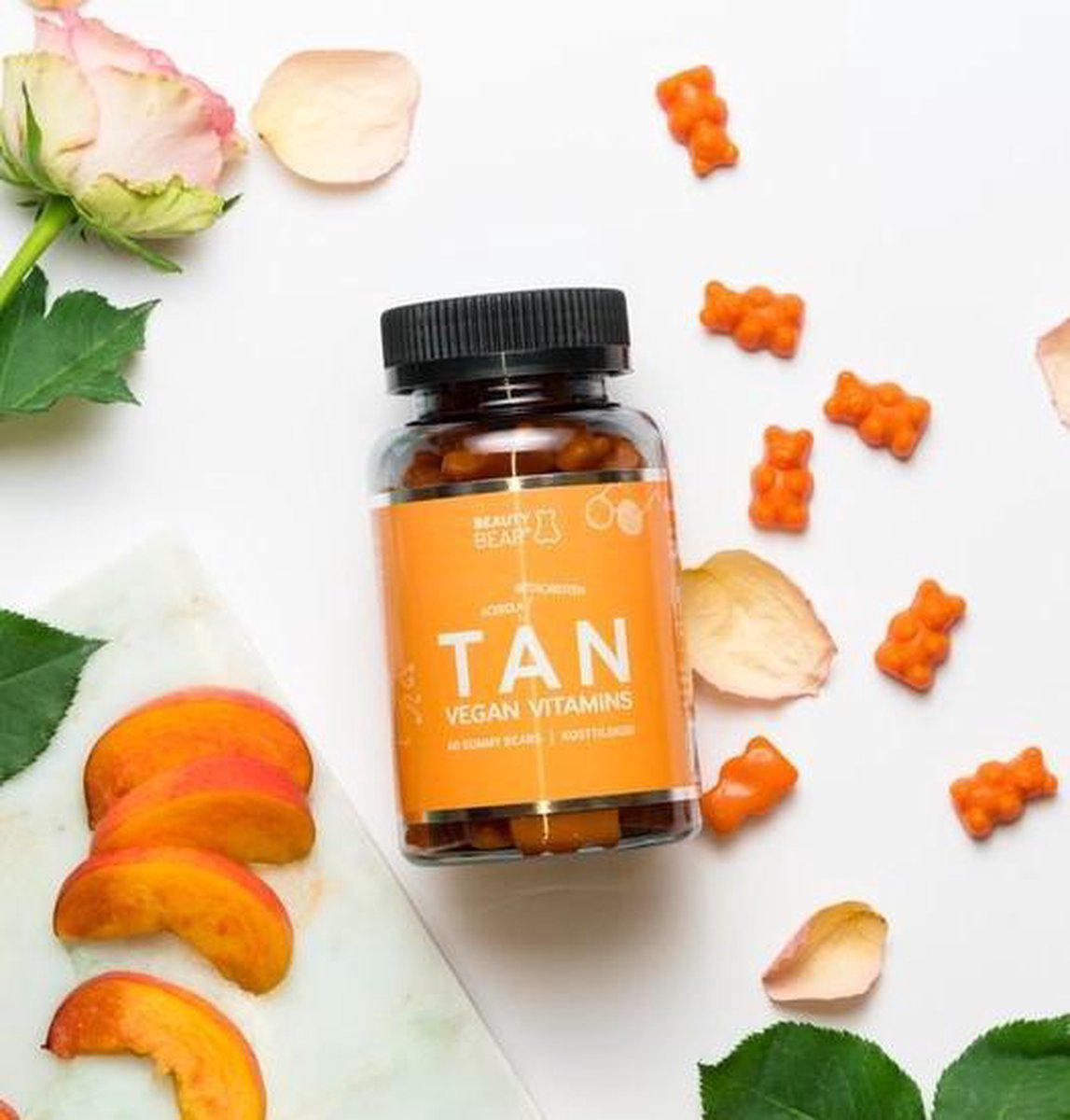 Beauty Bear Hair Vitamines Tan Vitamines, 60 Gummies + 1 X Kolor Tangle