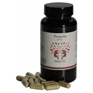 MakeVit Propolis - 100 capsules - bevat Bijenpollen en Echinacea - Weerstand - Afweersysteem