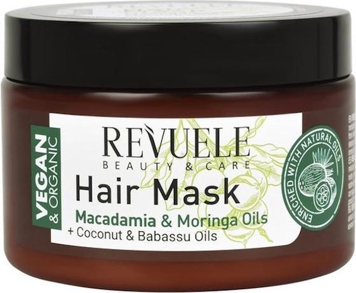 Revuele Vegan & Organic Hair Mask Macadamia & Moringa 360ml.